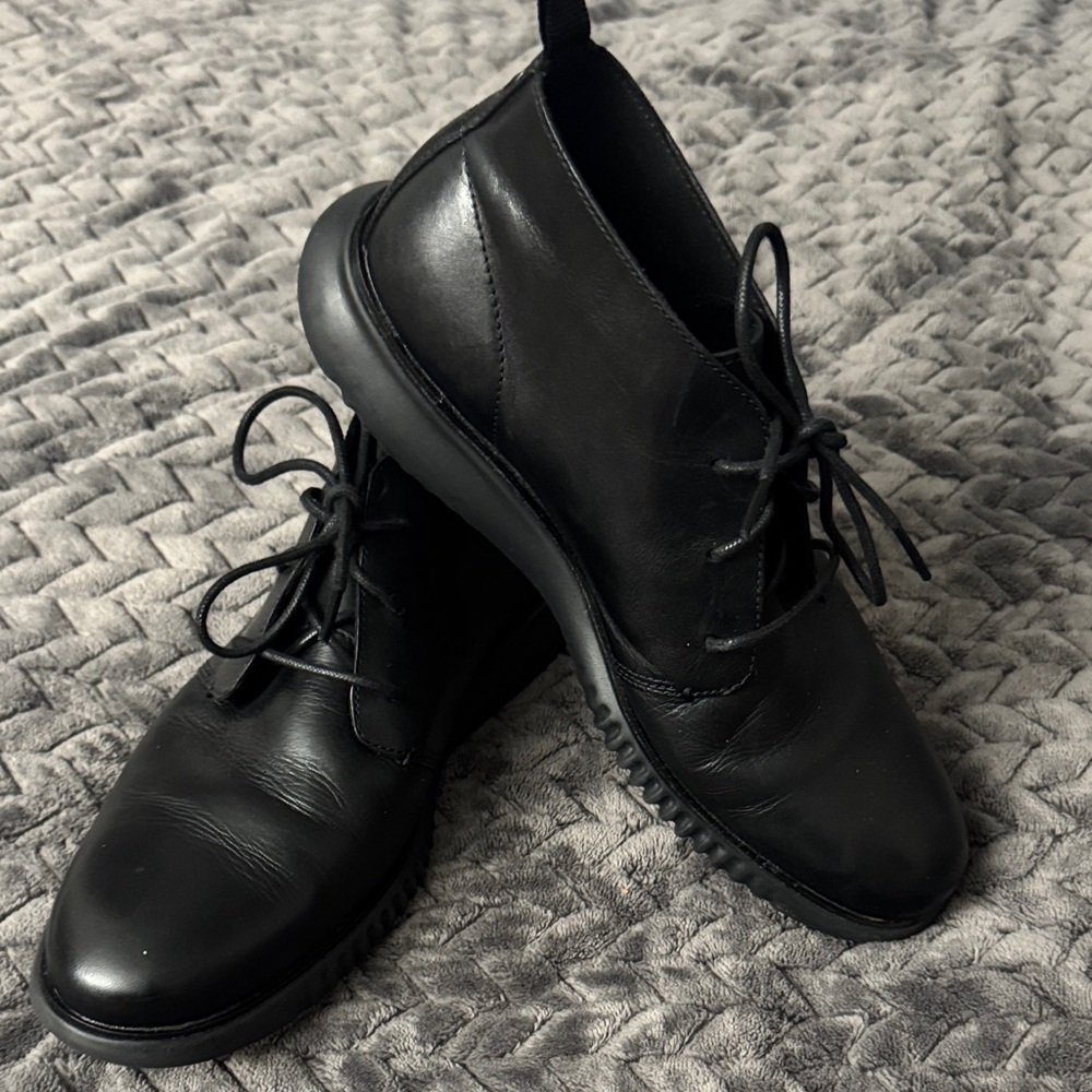 Cole Haan Black Leather Oxfords Men’s Size 10